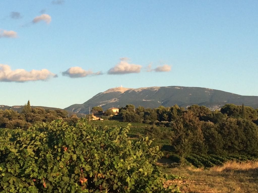 Uitzicht op de Mont Ventoux