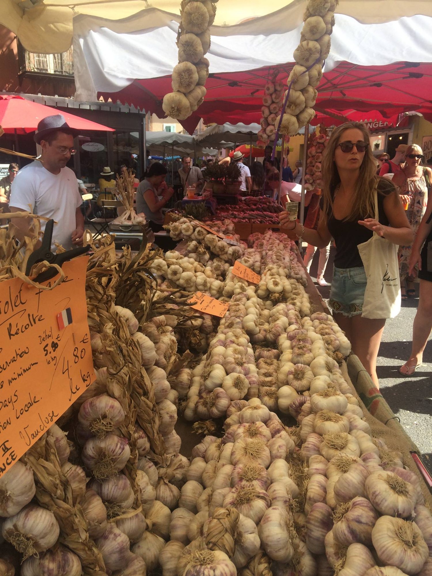 De markt in Vaison-la-Romaine