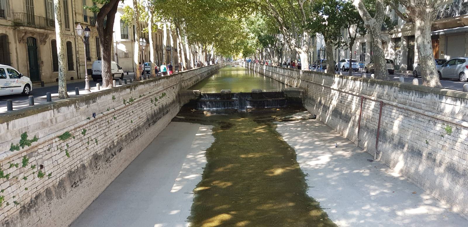 Romeinse watervoorziening in het centrum van Nîmes