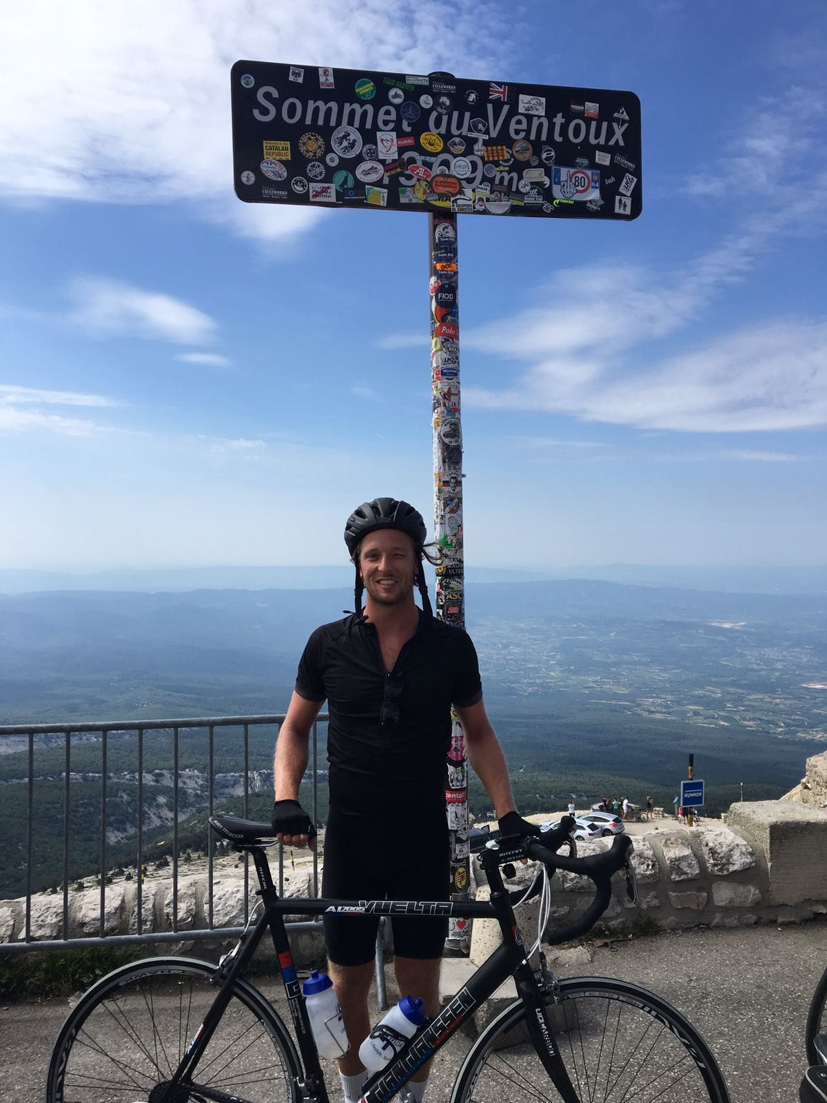 De beklimming van de Mont Ventoux